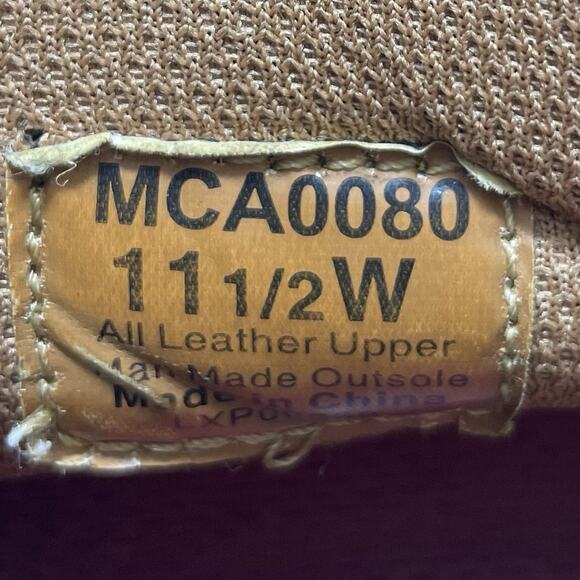 Twisted X Work 6” Shoes Kicks Leather Mens Size 11.5 W Wide Brown MCA0080 - Picture 8 of 11